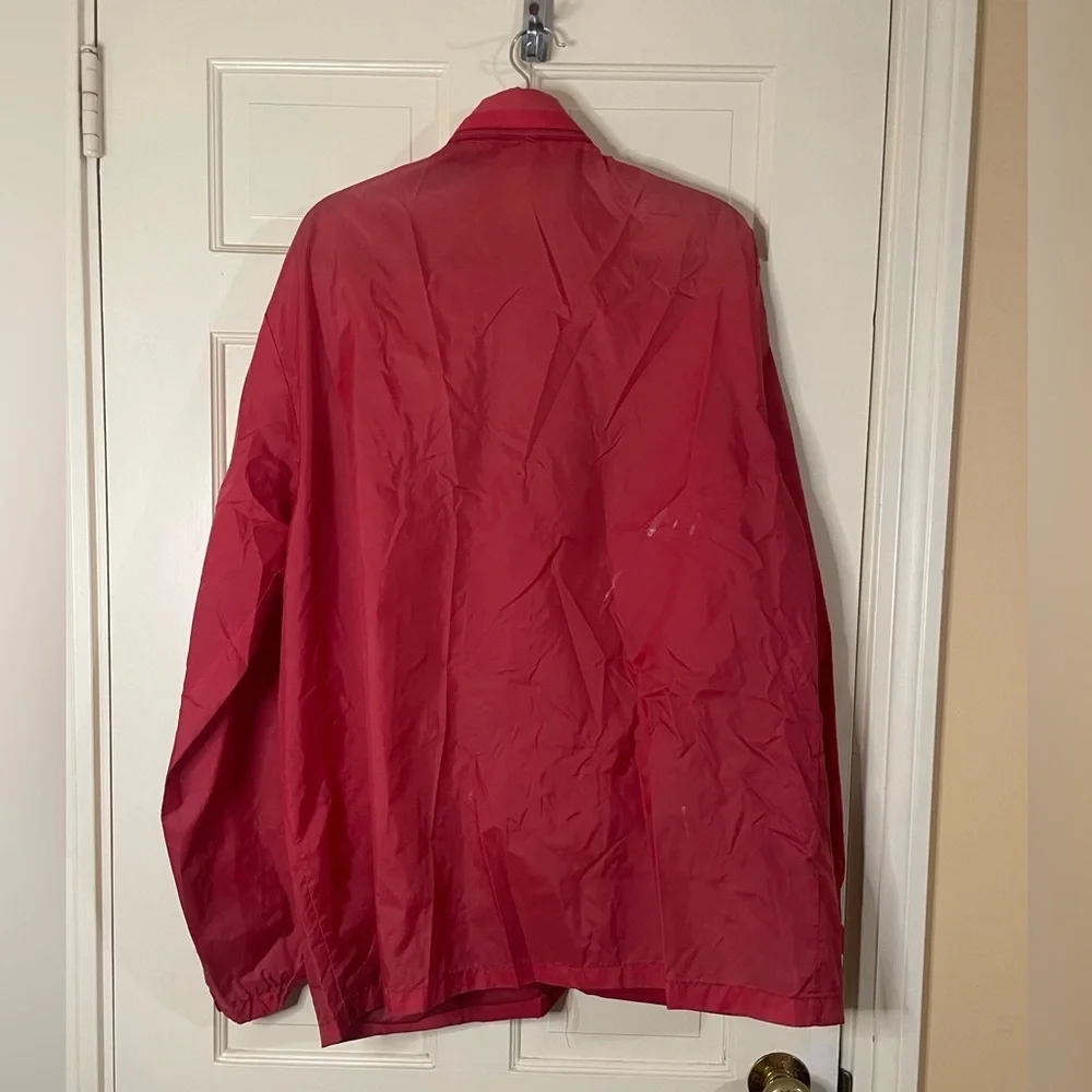 Vintage L.L. Bean Light Windbreaker Jacket Aspen Anorak Size XL Red Pack able